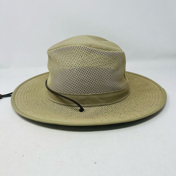 Henschel Men's Aussie Mesh Breezer Hat Khaki Medium - Picture 4 of 6